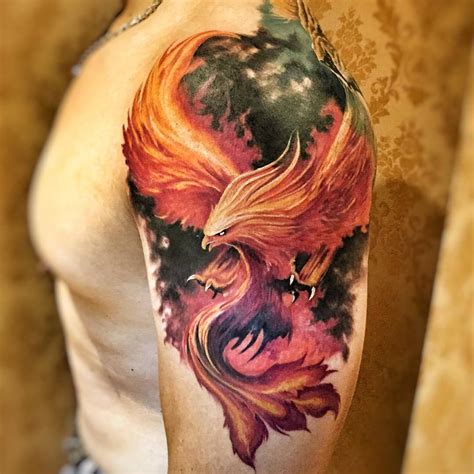 ave fenix resurgiendo de las cenizas tatuaje|Tatuaje ave fénix: Resurgiendo de las cenizas 